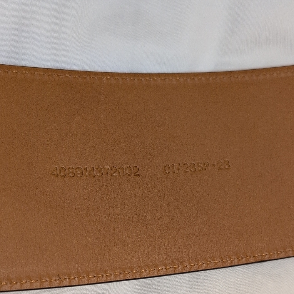Ralph Lauren Tan Leather Belt with Sturdy Buckle XL Size. - Picture 5 of 8